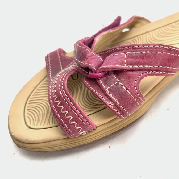 LAND'S END Purple Slides Sandals Flip Flops sz 7 D - Picture 7 of 16